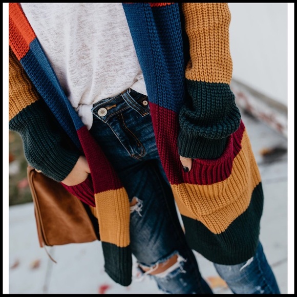 Autumn Stripes Cardi - Picture 2 of 7